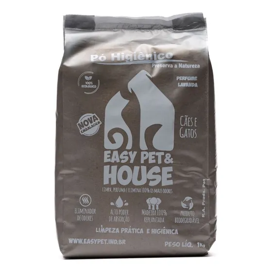 Pó Higiênico Easy Pet Seca Xixi Vomito Fezes Perfumado