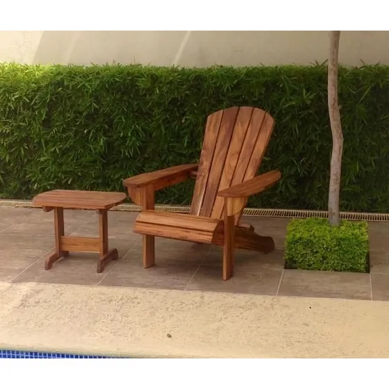 Silla De Madera De Playa Picnic Jardin Terraza