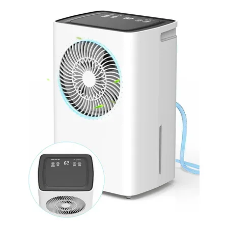 Desumidificador Gcz De 6l Para 120m², Compressor Silencioso E Drenagem Contínua Branco 127v
