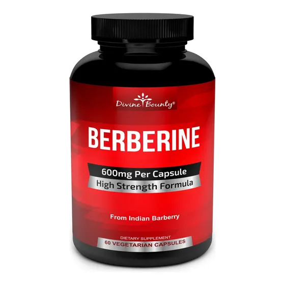 Suplemento Divine Bounty Pure Berberine Complex 600 Mg