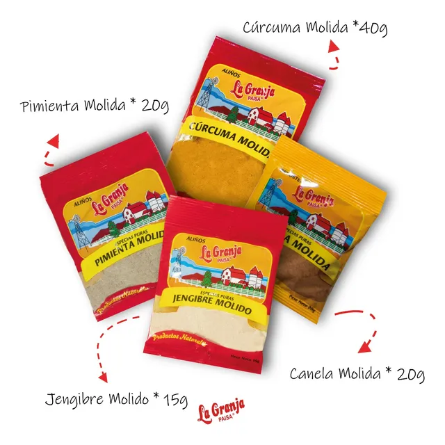 Especias Esenciales (canela...) - g a $21