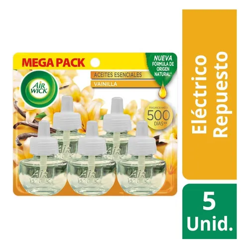 Air Wick Pack 5 Repuesto Electrico 21 Ml