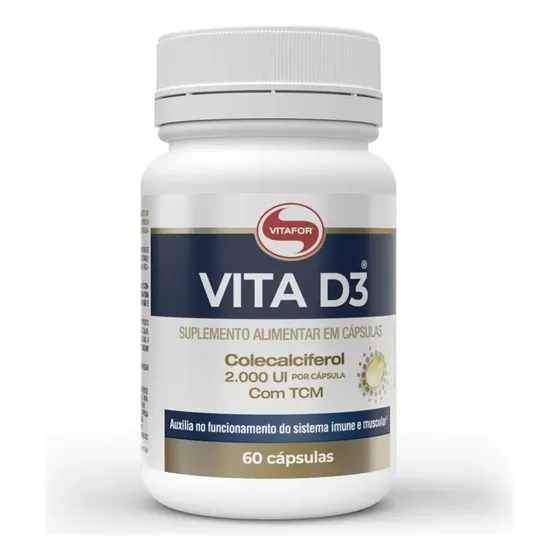 Vitamina D3 60 Cápsulas Vitafor