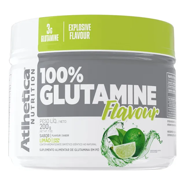 Atlhetica Nutrition, 100% sabor a glutamina, limón, 200 g, sabor a limón