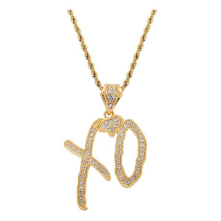 Colar K Trend Alphabet Xo Com Pingente Para Homens E Mulhere Colar K Trend Alphabet Xo Com Pingente Para Homens E Mulhere