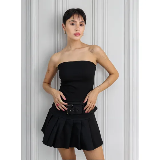 Pollera Mini Tableada Mujer Play