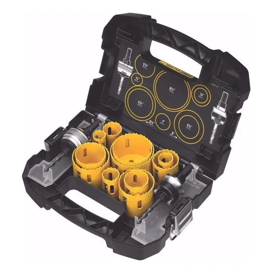 Set Mechas Sierra Copa Juego 14 Piezas Dewalt +maletin
