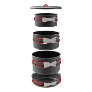 Juego Cocina Aluminio Anodizado 6pzs Camping Coghlans 1824 Juego Cocina Aluminio Anodizado 6pzs Camping Coghlans 1824