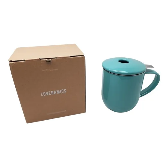 Taza De Té Con Infusor 300ml Loveramics Turquesa 10oz