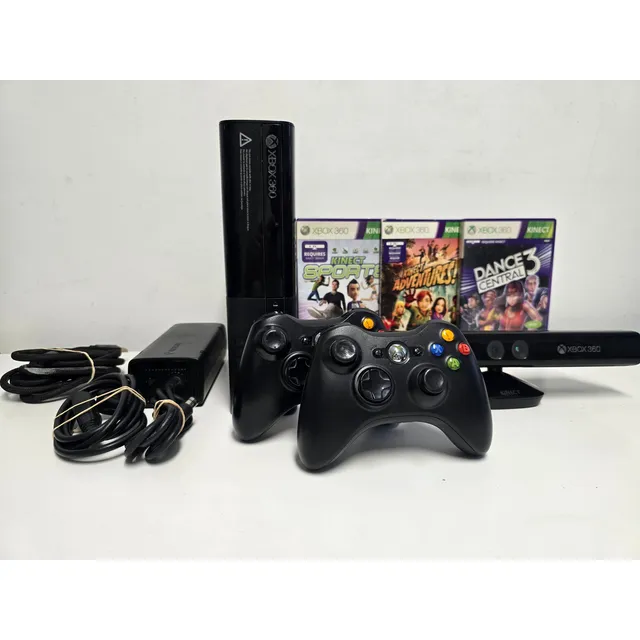 Microsoft Xbox 360e 4gb Con 2 Controles, Cables Y Kinect