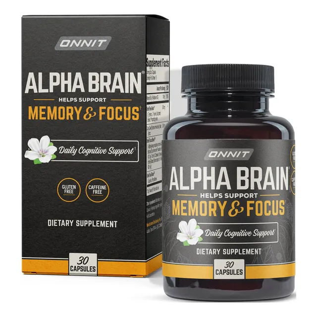 Suplemento Onnit Alpha Brain Premium Nootrópico 30 Cápsulas