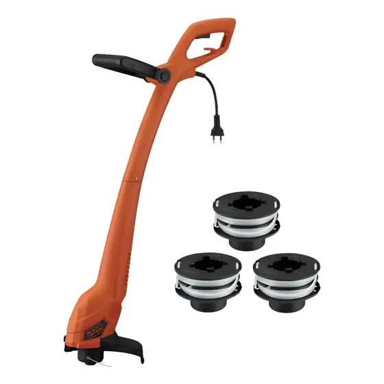 Orilladora Pasto 9 350w +3 Carretes Black+decker Gl350s-b2c Color Naranja/Negro