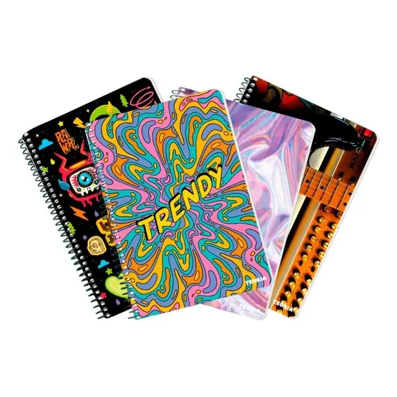 Cuadernola Teoría De Tapa Dura 100 Hojas Pack X12 Color Variado