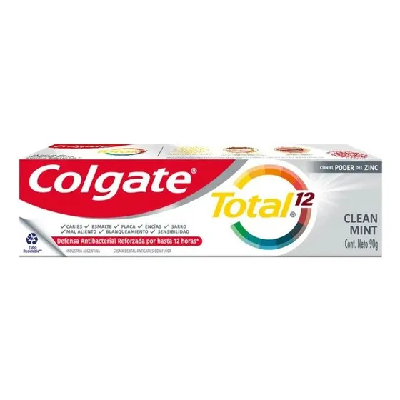 Crema Dental Colgate Total 12 Clean Mint Tubo 90grs