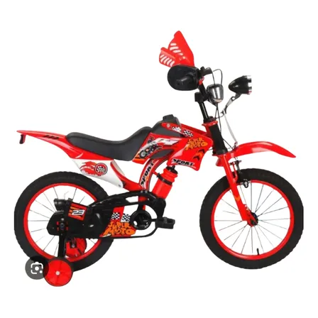Bicimoto Aro 16 Bicicleta Estilo Motocross Con Sonido Niños