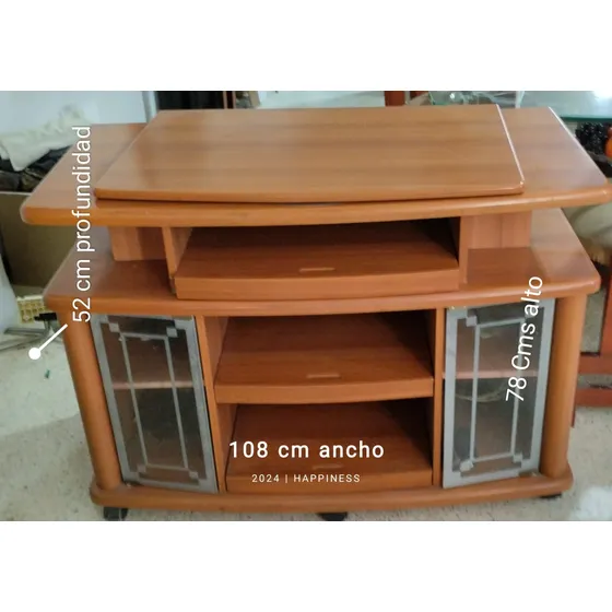 Rack Para Tv Moderno 2 Puertas 75 Conruedas 108 Cm Ofertable