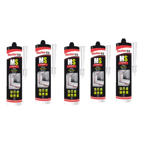 Sellador-adhesivo Ms Express 290 Ml 5 Piezas Fischer Cristal