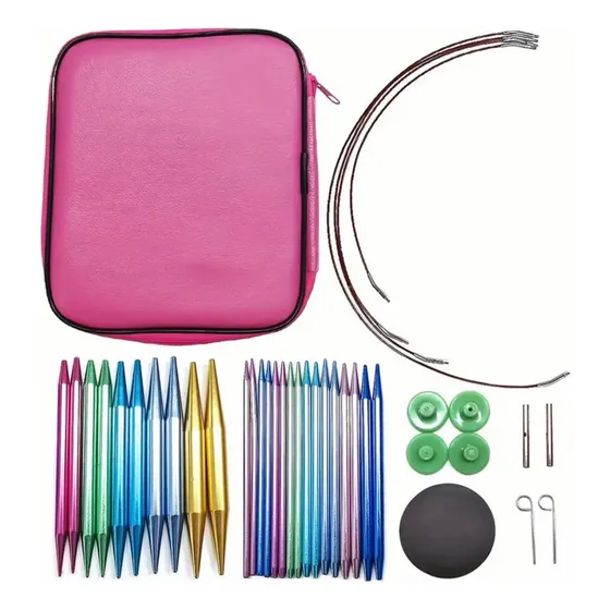 Set De Palillos Intercambiables De Aluminio Multicolor.