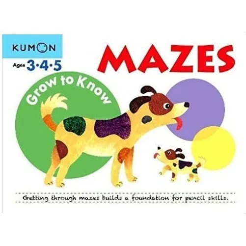 Libro Kumon Grow To Know Mazes