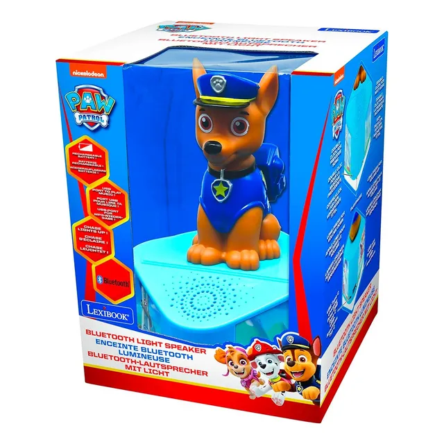 Parlante Figura 3d Luminosa/bluetooth Lexibook Paw Patrol Color Azul