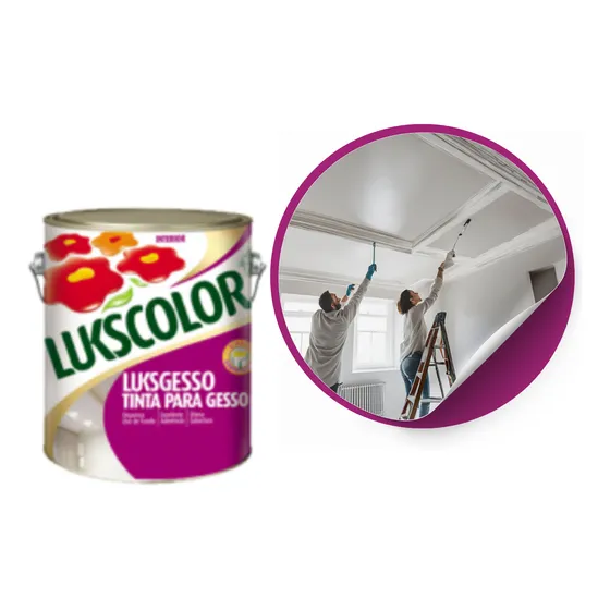 Luksgesso 3,6l Proteção Acabamento Para Gesso E Drywall