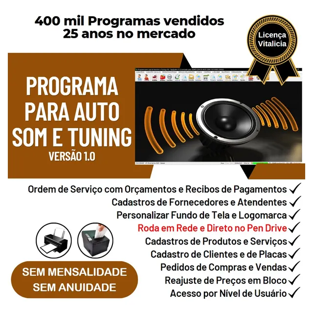 Programa Para Auto Som, Tuning E Acessórios Automotivo V1.0