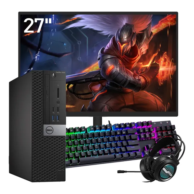 Dell Optiplex 7040 Sff Intel I7 6ª 16g 512g Win11 Monitor 27