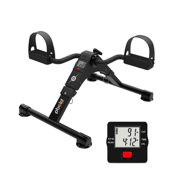 Mini Bicicleta Ejercitador De Pedal Plegable Mini Pedales Para Ejercicio Ejercitar Los Pies Y Los Brazos Plegable Con Pantalla Lcd Estatica Ejercitador Pedal Portatil Ejercicio En Casa Oficina Pbold