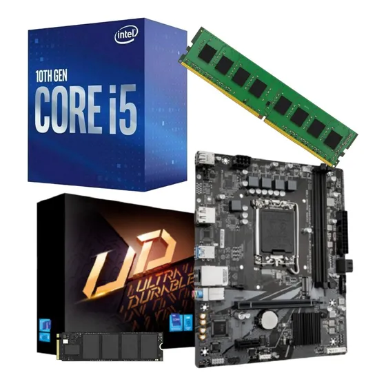 Combo Ecovision Intel I5 10400 + 8gb + 256gb