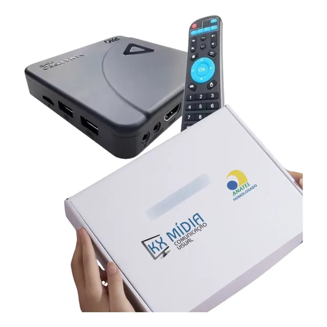 Mídia Indoor Ilimitada + Tv Box Configurado
