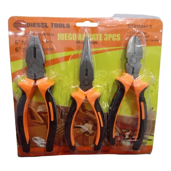 Kit Alicates 3 Piezas Diesel Tools (6 PLG)