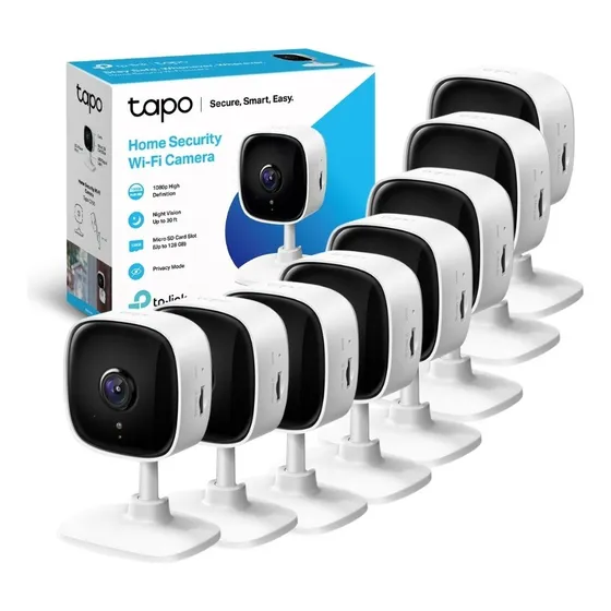 Kit 8 Cámaras Wifi Tp-link Tapo C100 Full Hd Visión Nocturna