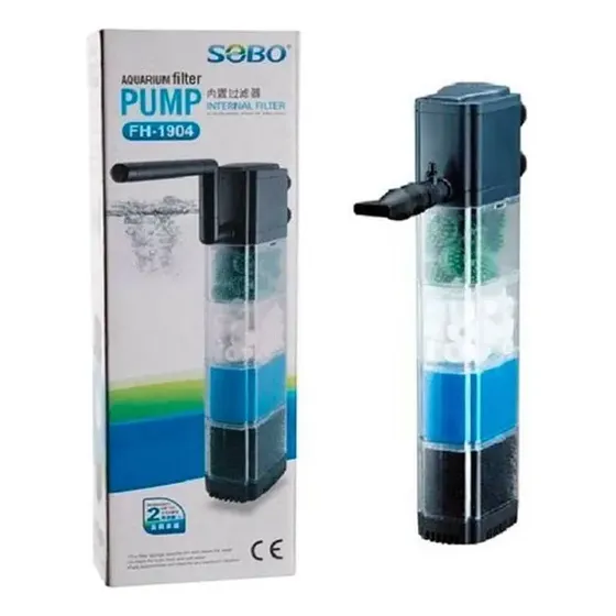 Filtro interno Sobo FH-1904 60Hz con capacidad máxima de 200L, caudal máximo de 25l\u002Fmin y potencia de 19W | Cuotas sin interés