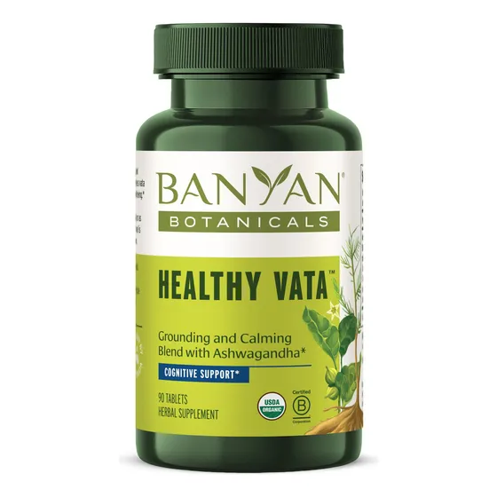 Suplemento Banyan Botanicals Healthy Vata Organic 90 Comprim