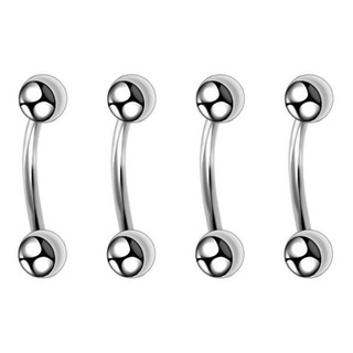 Piercing Ceja Mejilla 16mm X 4mm 16g 4 Piezas Acero Quirurgi Piercing Ceja Mejilla 16mm X 4mm 16g 4 Piezas Acero Quirurgi
