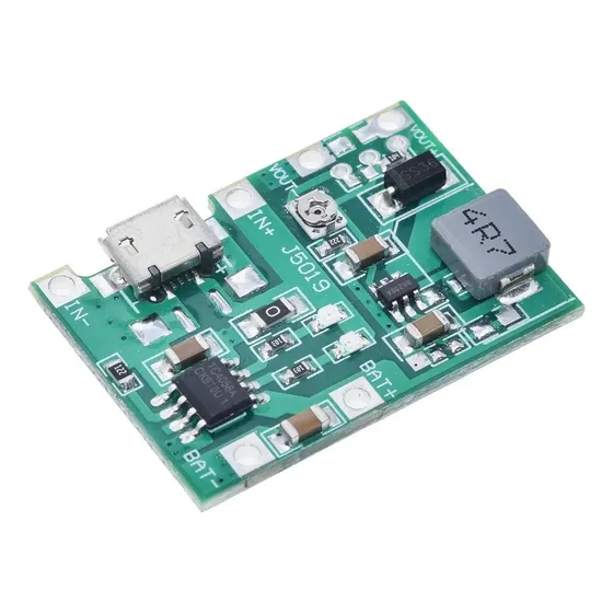 Módulo De Carga De Baterías Tp4056 + Step-up Regulable 2a