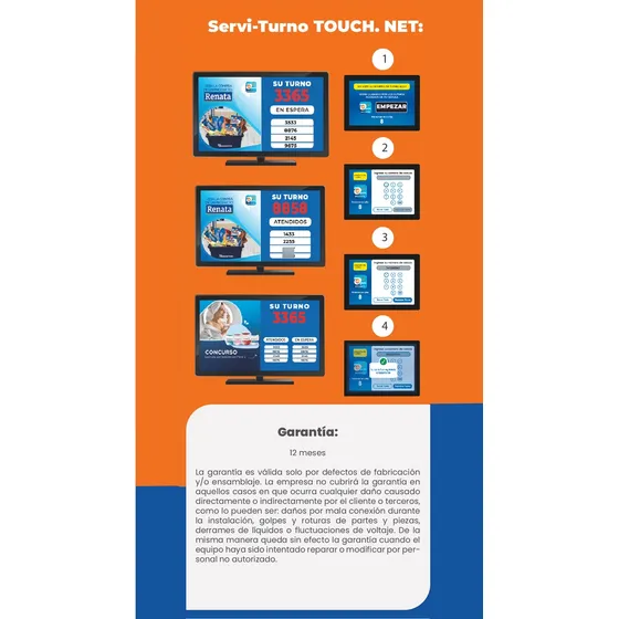 Sistema Control  De Colas Serviturn Touch Suturno Tuturno 