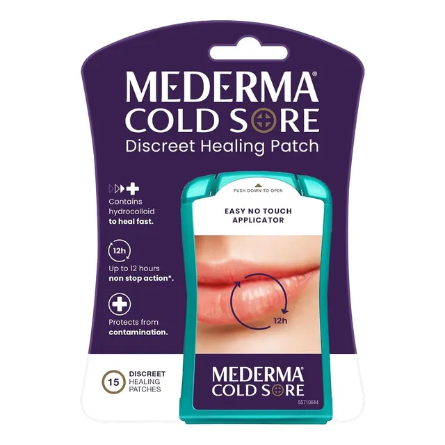 Mederma 15 Parches Curativos Para Ampollas De Fiebre, Herpes