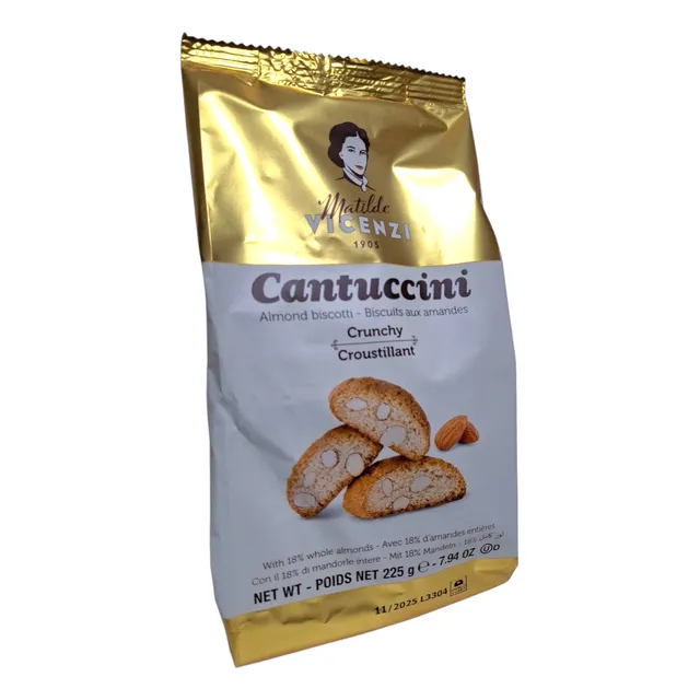 Cantuccini Bizcochos Dulces Con Almendra 225g