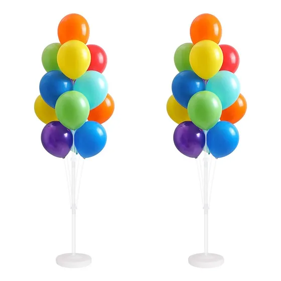 2 Uds Soporte Globo Paneles Base Para 28 Globos Y Regalo