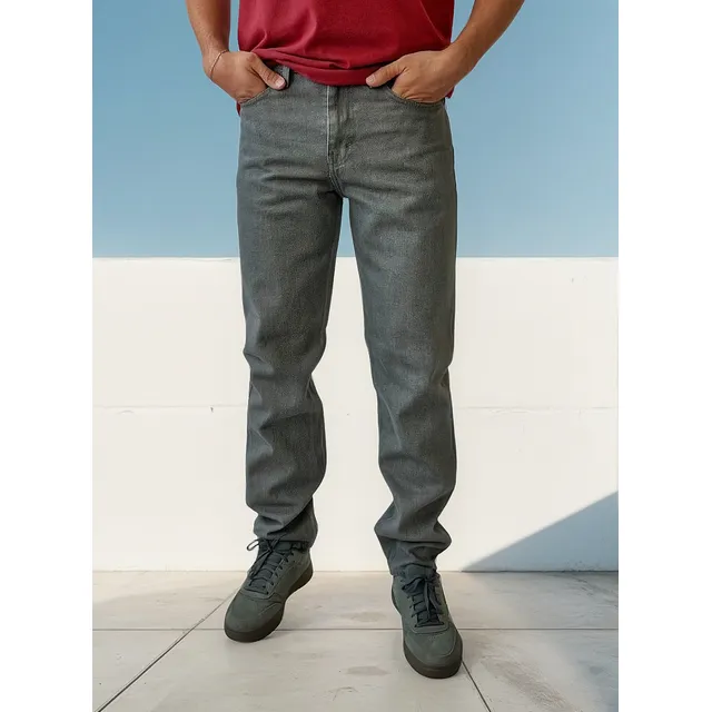 Pantalón 514 Gris Claro Para Hombre Estilo Clásico Y Levis