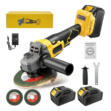 Esmerilhadeira Elétrica Angular Lixadeira 48v 800w Mohor Amarelo 127/220v 50 Hz/60 Hz