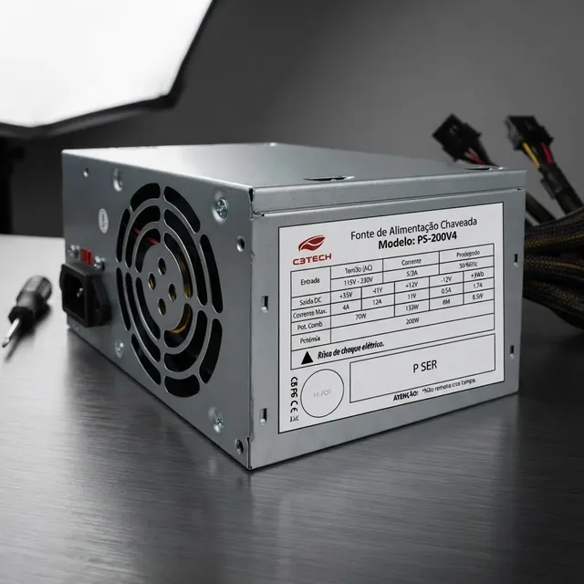 C3tech C3plus Ps-200v4 200 W Prateado