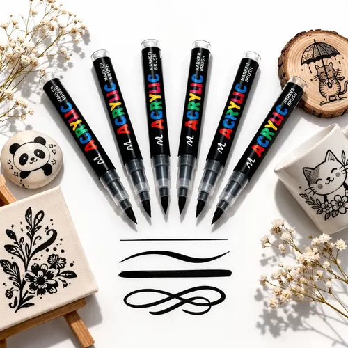 Marcador Artístico Brw Evoke arte Marker Permanente Spring 5 Cor