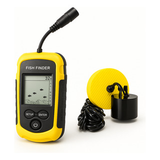 Fish Finder Scanner Pesca 100m Com Alarme Sonoro Tela 2 Lcd Fish Finder Scanner Pesca 100m Com Alarme Sonoro Tela 2 Lcd