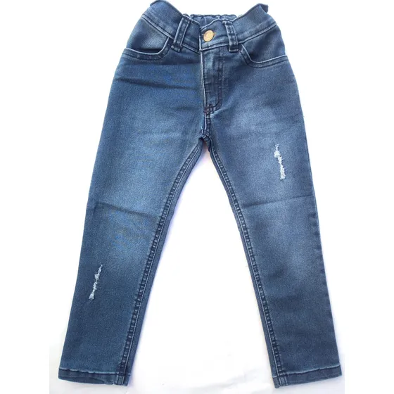 Pantalón Tiki Jeans Nena Infantil Talles 2 Al 16 Con Galón
