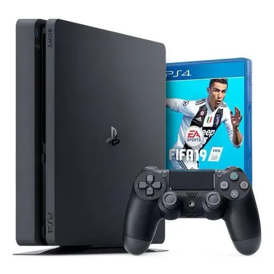Console Playstation 4 Slim 500gb Standard Sony Cor Preto