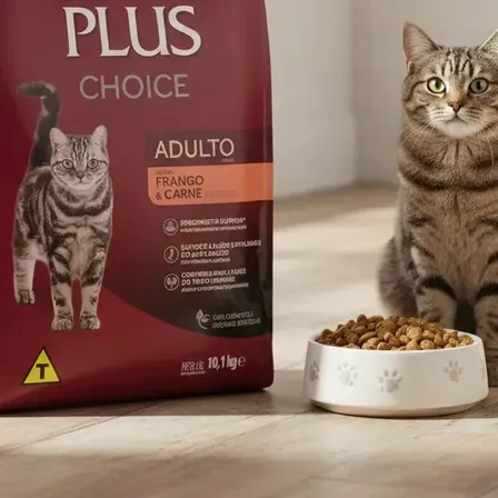 Ração Gran Plus Choice Gatos Adulto Frango E Carne 10,1kg,