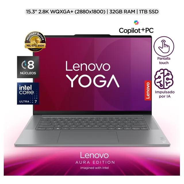 Laptop Lenovo Yoga Slim 7 Ia Ultra 7 32gb 1tbssd 2k Luna Grey