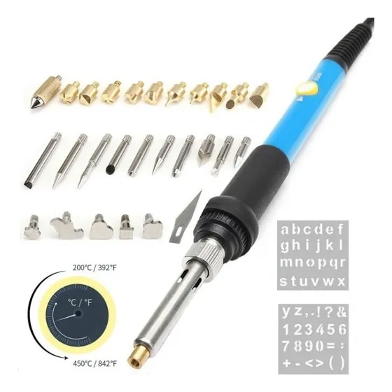 Pirograbador Pirógrafo Maderas Cueros 28 Piece 60 W